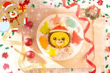 国産小麦粉使用 キャラクタークッキーのクリスマスデコレーションケーキ 4号 12cm クリスマスケーキ2021 クリスマス2021  1