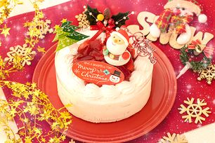 乳製品除去 乳製品アレルギー対応用クリスマスケーキ 4号 12cm シュガードールサンタ 