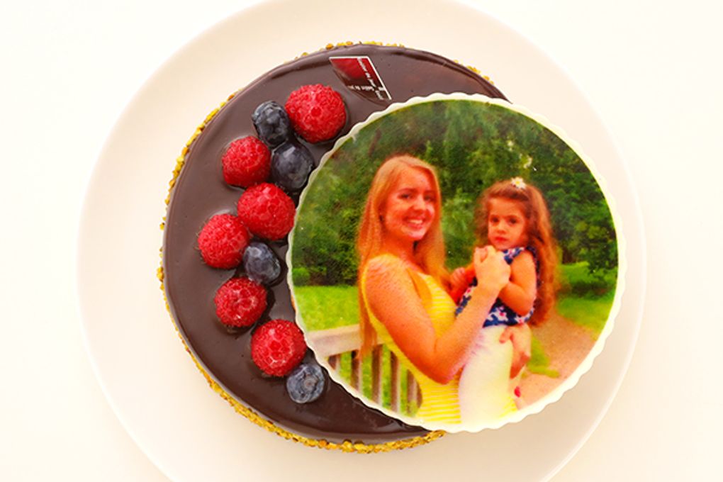 写真ケーキ ガトーショコラ 5号 15cm 2