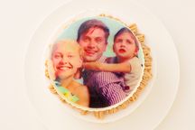 写真ケーキ モンブランスポンジ 5号 15cm 2