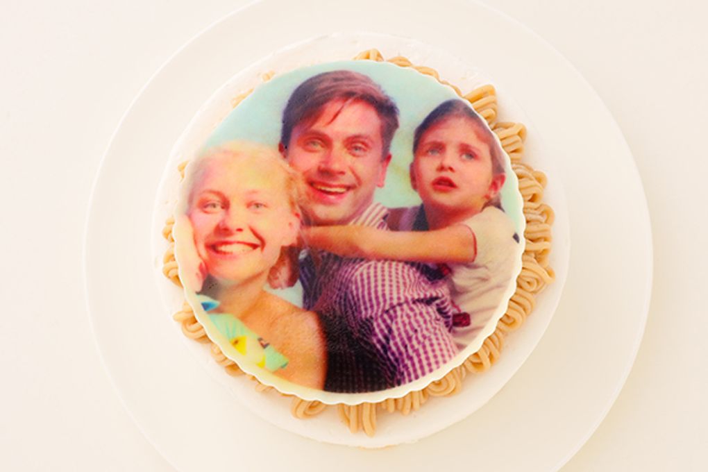 写真ケーキ モンブランスポンジ 5号 15cm 2