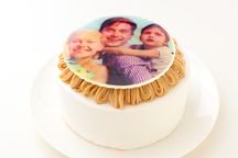 写真ケーキ モンブランスポンジ 5号 15cm 3