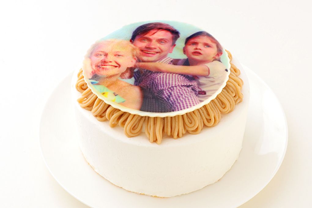 写真ケーキ モンブランスポンジ 5号 15cm 3