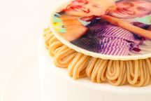 写真ケーキ モンブランスポンジ 5号 15cm 6