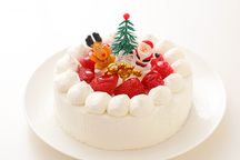 クリスマスケーキ2023 乳製品・小麦粉除去可能 デコレーションケーキ 4号 12cm 2