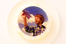写真ケーキ 濃厚プレミアムチーズケーキ 5号 15cm  2