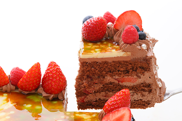 チョコレートクリーム写真ケーキ 30cm×20cm 3