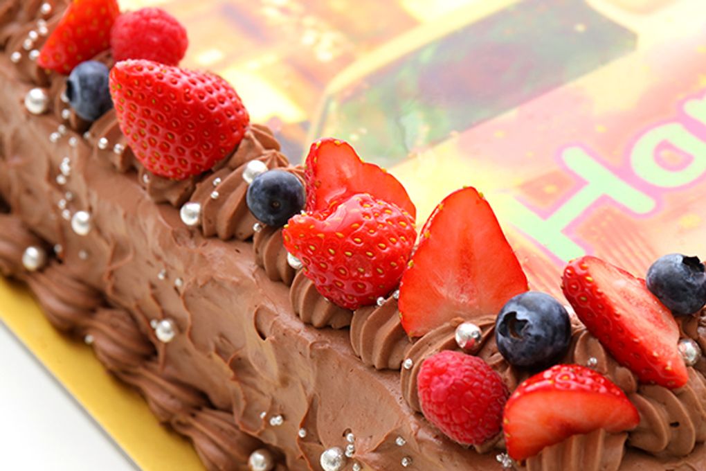 チョコレートクリーム写真ケーキ 60cm×40cm 5
