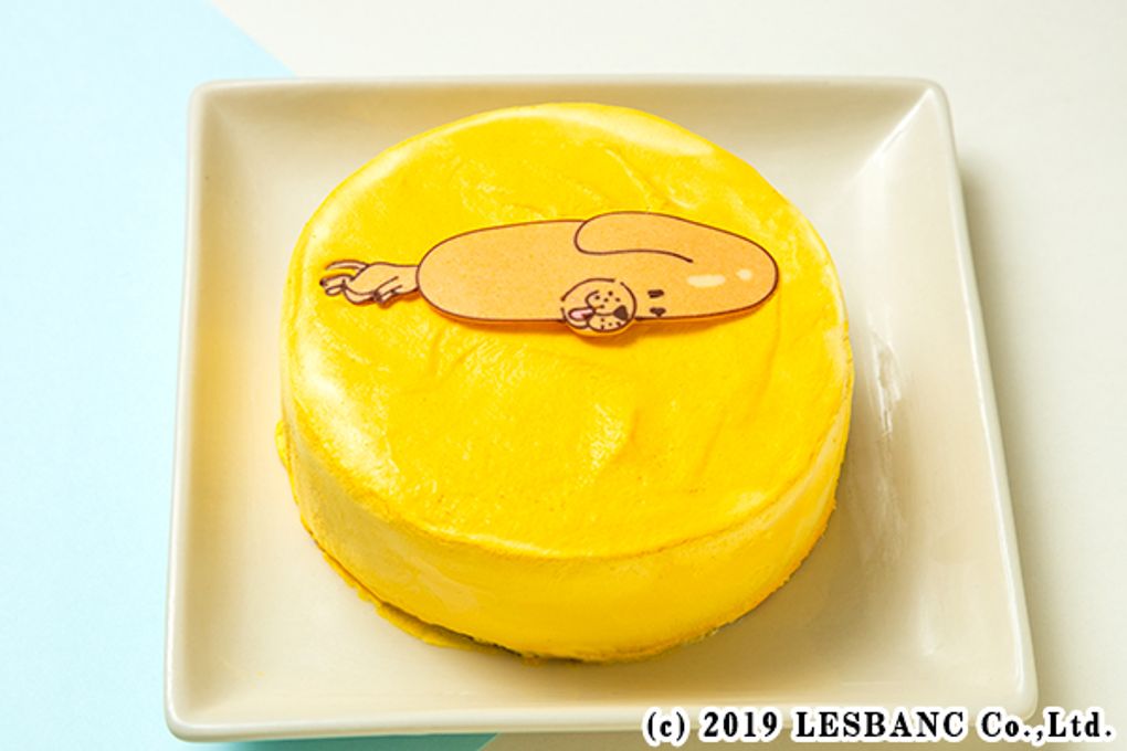 韓国ケーキ 6号 イエロー いちご 丸のキャラクターフォト  センイルケーキ 1