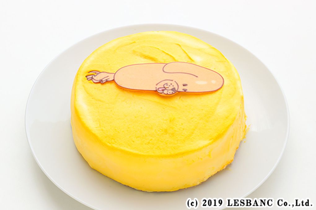 韓国ケーキ 6号 イエロー いちご 丸のキャラクターフォト  センイルケーキ 2