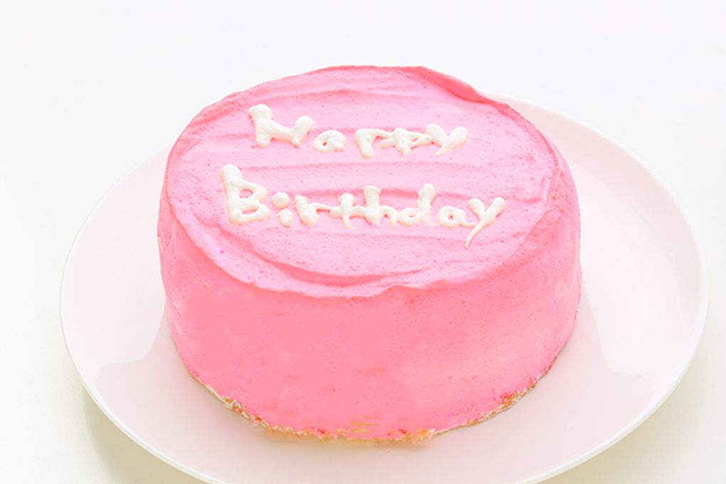 韓国ケーキ 6号 ピンク 丸のメッセージケーキ 18cm センイルケーキ 2