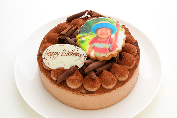 フォトクッキー付き生チョコデコレーション 4号 12cm（菓子工房