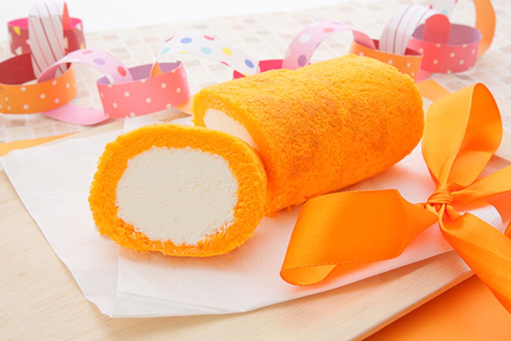 1色ロールケーキ オレンジ 1