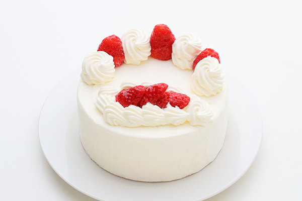 純生苺ショート エレガントアイシングクッキーケーキ 文字あり 5号 15cm （お得なアイシングセットです） ギフトに最適 （THE NICOLE）  | Cake.jp