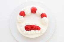 純生苺ショート エレガントアイシングクッキーケーキ 4号 12cm （お得なアイシングセットです） ギフトに最適   4