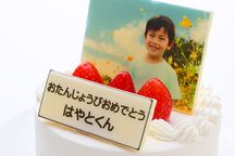 写真ケーキ 苺たっぷり！生クリームフォトデコレーションケーキ 4号 12cm 8