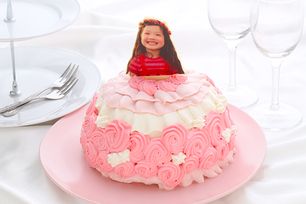 みんなプリンセス⁉ 写真プレート付きドールケーキ 4号
