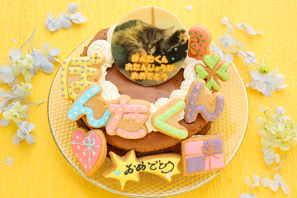 TOROKERUクラシックショコラ フォトケーキ ひらがな