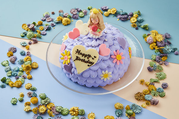 プリンセスドール(パープル) 5号 15cm（♡Le Lis♡） | Cake.jp
