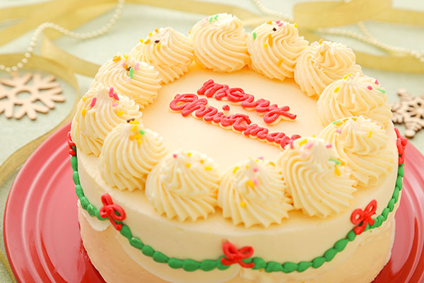 クリスマスの韓国風バタークリームデコレーション 4号（iRene