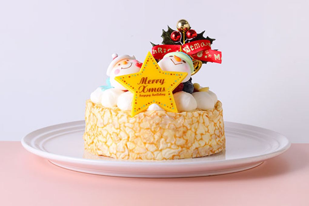 クリスマスケーキ2021 ５号 Xmasファーストバースデーケーキ 5号（15cm） 3