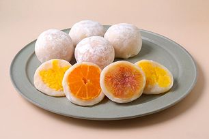 一福百果 フルーツ大福詰め合わせ(まるごとみかん、まるごといちじく、島はっさく、甘夏) 8個入(化粧箱入り)