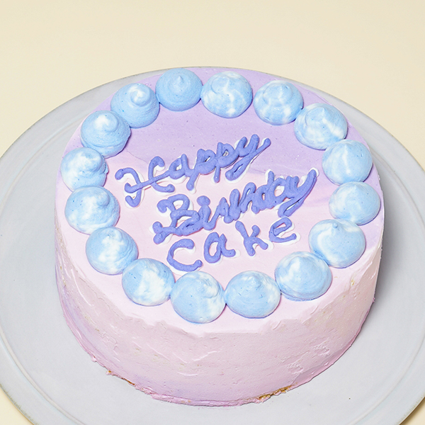 レタリングケーキ 5号サイズ【センイルケーキ】  6