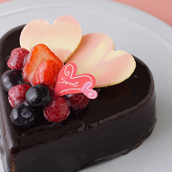 バレンタイン2021 ハートチョコレートケーキ 4号 12cm 6