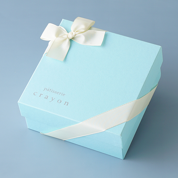 水色ギフトボックス こぐまちゃん（プレーン）5個入り （パティスリークレヨン） | Cake.jp