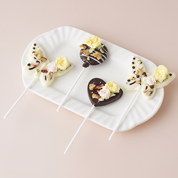 チョコレートフラワーポップス 4本入り 
