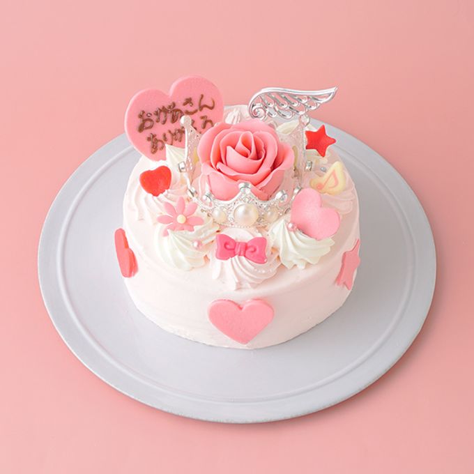 ティアラとバラのケーキ 母の日2021  1