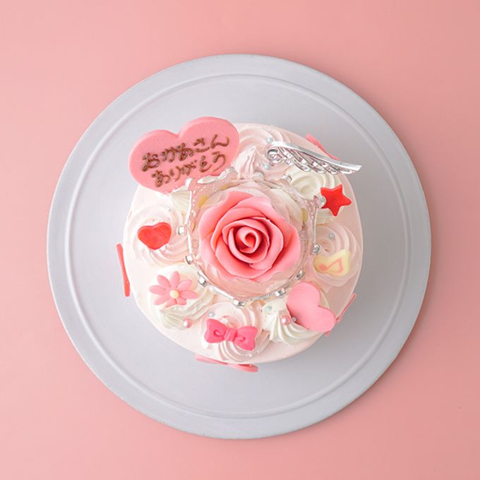 ティアラとバラのケーキ 母の日2021  2