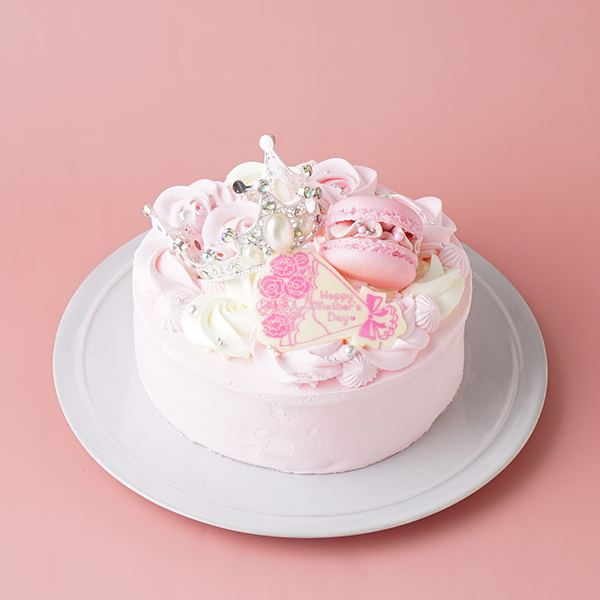 母の日いちごのマカロンティアラケーキ（Milkymoco） | Cake.jp