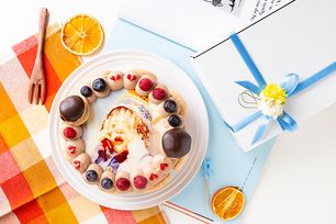 オーダーメード写真ケーキ（チョコクリーム）15cm（3～4人用）(1027)