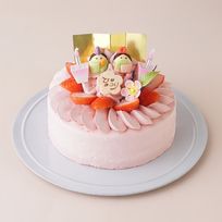苺クリームのデコレーションケーキ 5号 15cm 