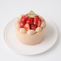 生チョコ苺盛りデコレーションケーキ 4号 12cm 