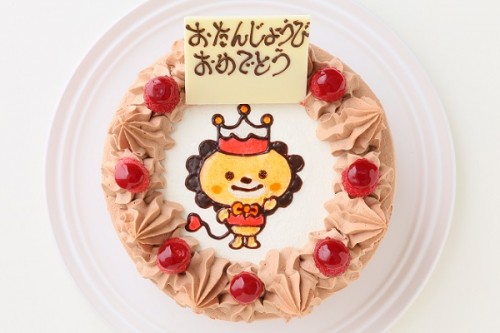 イラストケーキ チョコクリーム味 5号 15cm