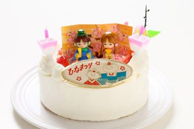  2026雛祭り限定 生デコレーションケーキ 5号 15cm