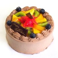 フレッシュフルーツ乗せ生チョコクリームショートケーキ 4号 12cm choco-4  バレンタイン2026