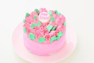 3Dお花畑ケーキ 4号 いちご 生クリーム 12cm 