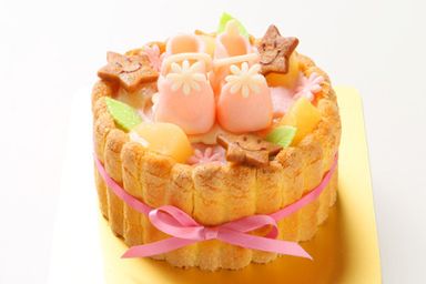 ファーストバースデーケーキ～ヨーグルト＋シューズ～ 3号 9cm