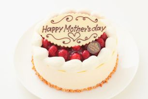  最高級洋菓子 シュス木苺レアチーズケーキ12cm Happy Mother's Dayプレートセット お中元2024