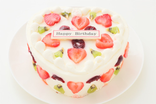 輪切りフルーツ ハート 5号 15cm（菓子工房Kanon） | Cake.jp