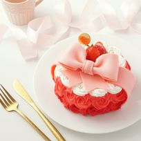 ローズリボンケーキ 4号 12cm 