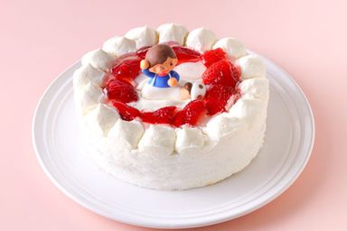 生デコレーションケーキ サッカー少年 5号 15cm