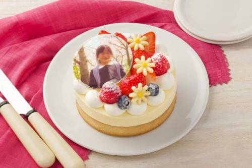 【Cake.jp店】写真ケーキ ドゥーブルフロマージュ 4号 12cm by レコロレ