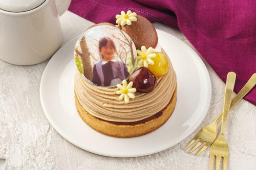 【Cake.jp店】写真ケーキ モンブラン 4号 12cm by レコロレ