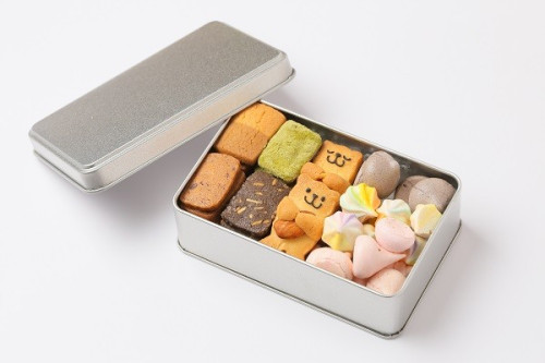 お菓子の宝石箱・くま缶(小) クッキー、メレンゲ、焼き菓子