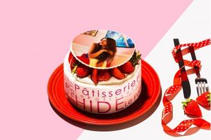 写真ケーキ 苺いっぱい生クリームデコレーション 5号 15cm 