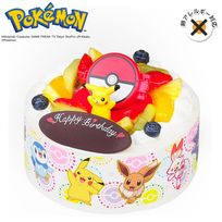 卵除去 キャラデコお祝いケーキ ポケットモンスター 生クリームショートケーキ 5号 15cm cd-poke-22-noegg